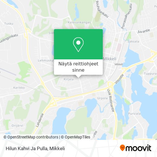 Hilun Kahvi Ja Pulla kartta