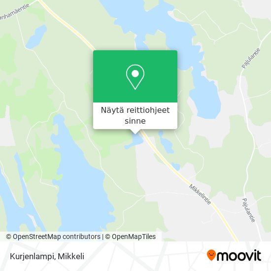 Kurjenlampi kartta