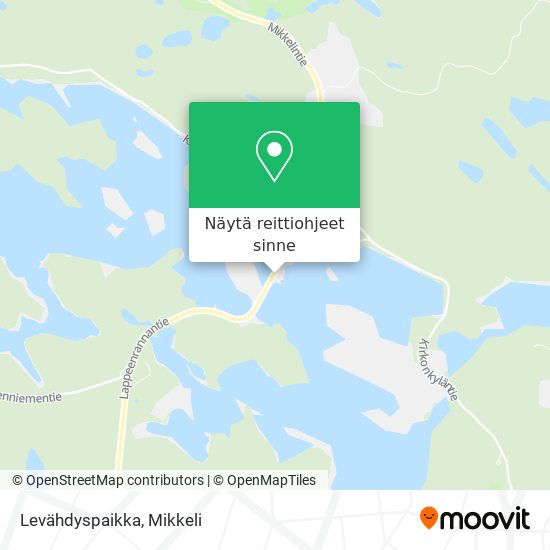 Levähdyspaikka kartta