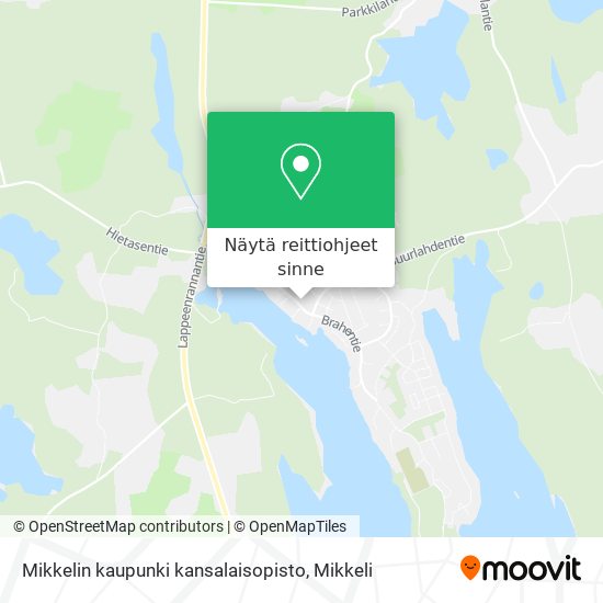 Mikkelin kaupunki kansalaisopisto kartta