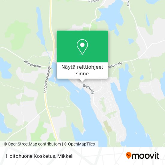 Hoitohuone Kosketus kartta