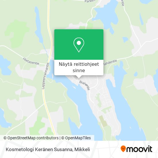 Kosmetologi Keränen Susanna kartta