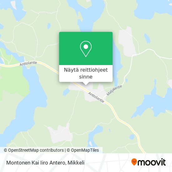 Montonen Kai Iiro Antero kartta