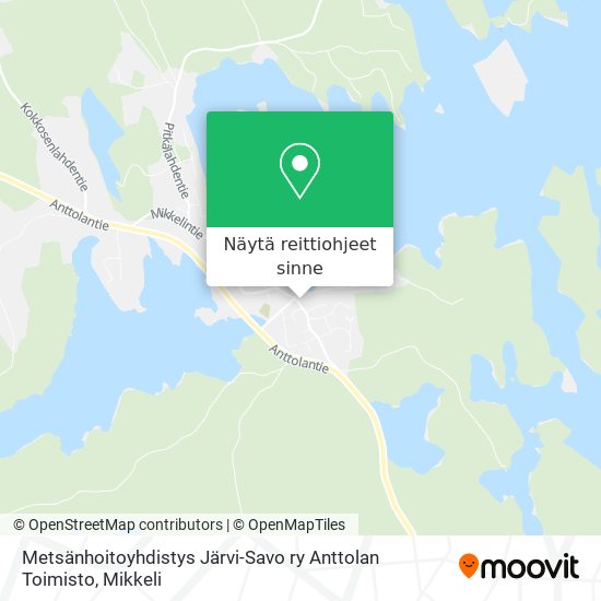 Metsänhoitoyhdistys Järvi-Savo ry Anttolan Toimisto kartta