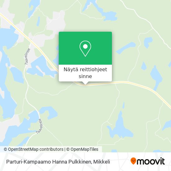 Parturi-Kampaamo Hanna Pulkkinen kartta