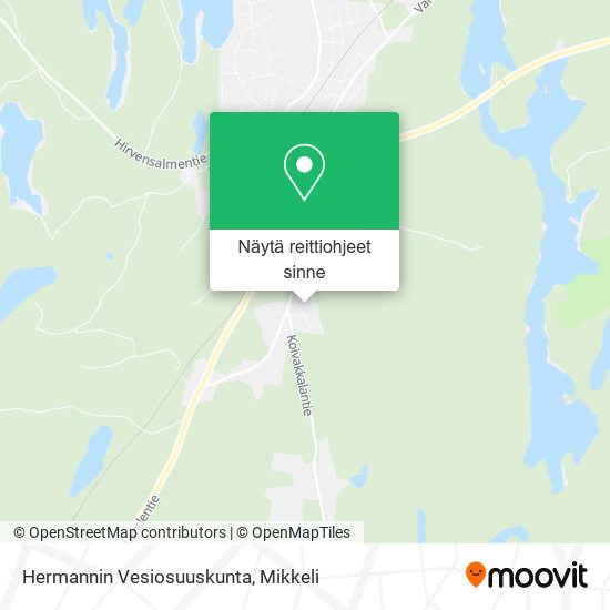 Hermannin Vesiosuuskunta kartta
