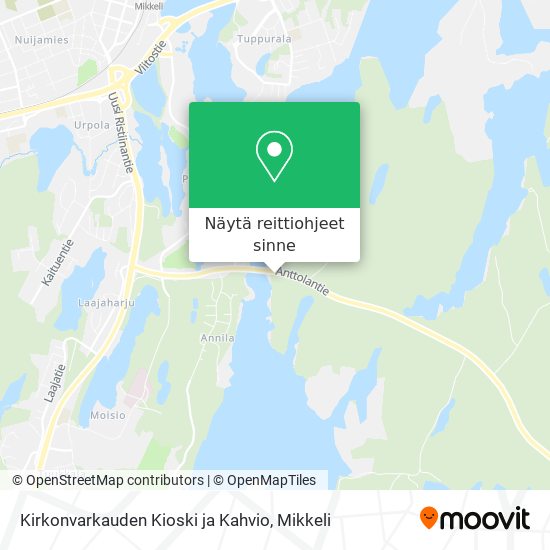 Kirkonvarkauden Kioski ja Kahvio kartta