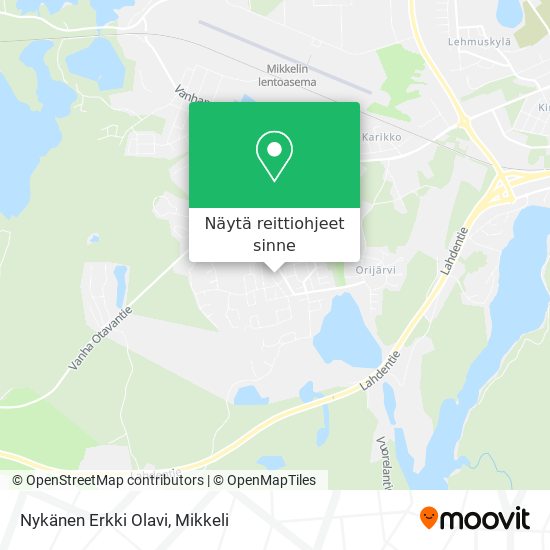 Nykänen Erkki Olavi kartta