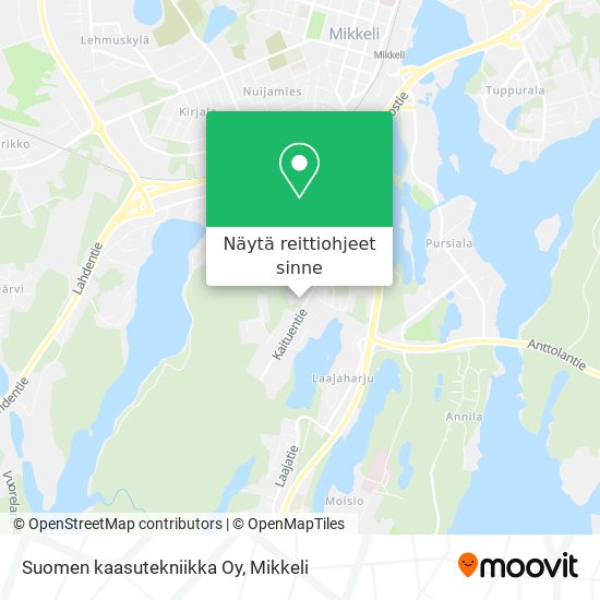 Suomen kaasutekniikka Oy kartta