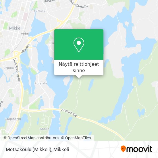 Metsäkoulu (Mikkeli) kartta