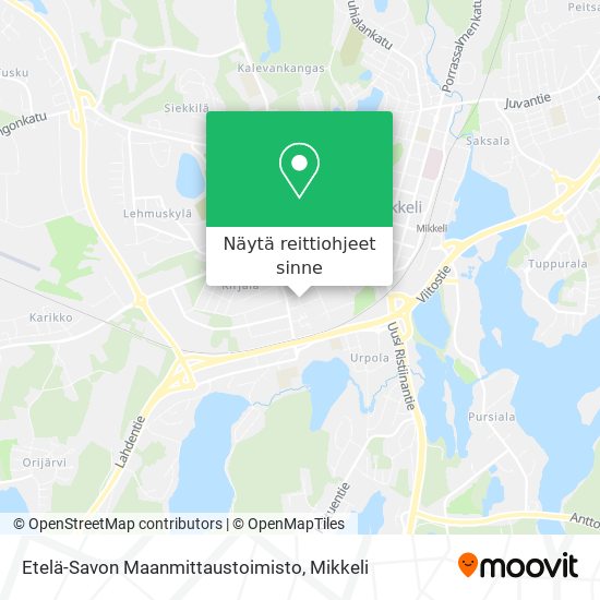 Etelä-Savon Maanmittaustoimisto kartta