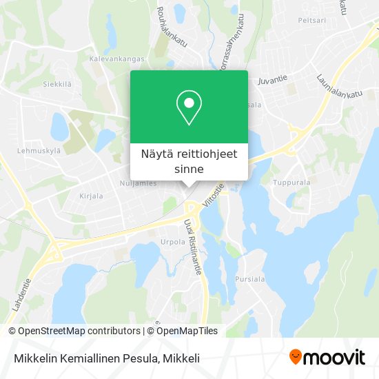 Mikkelin Kemiallinen Pesula kartta