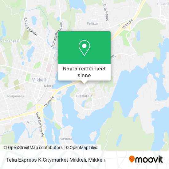 Telia Express K-Citymarket Mikkeli kartta