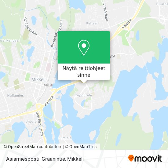 Asiamiesposti, Graanintie kartta