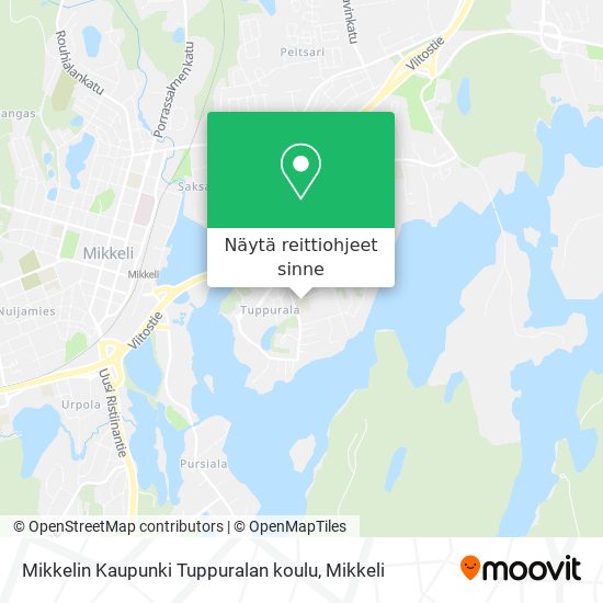 Mikkelin Kaupunki Tuppuralan koulu kartta