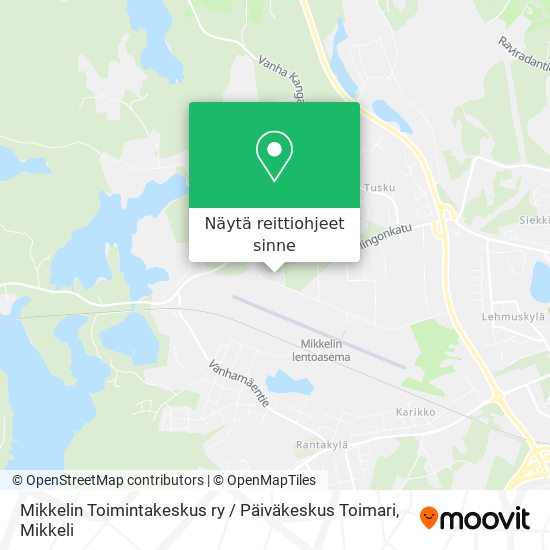 Mikkelin Toimintakeskus ry / Päiväkeskus Toimari kartta