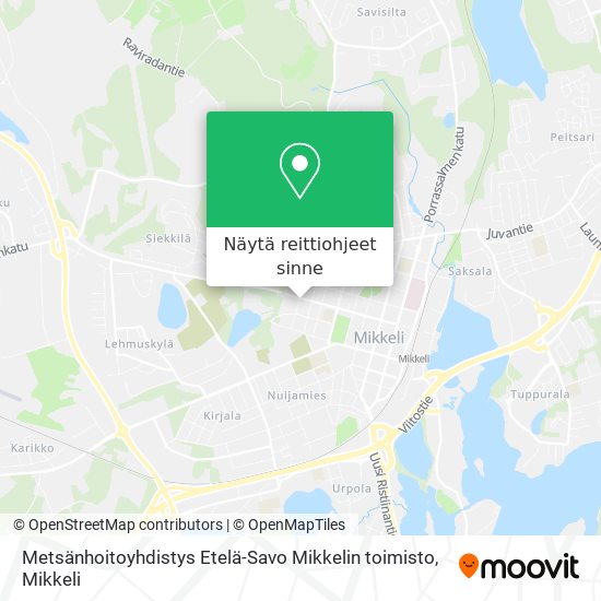 Kuinka päästä kohteeseen Metsänhoitoyhdistys Etelä-Savo Mikkelin toimisto  kulkuvälineellä Bussi?