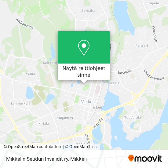 Mikkelin Seudun Invalidit ry kartta