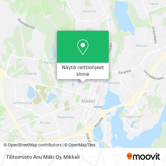 Tilitoimisto Anu Mäki Oy kartta