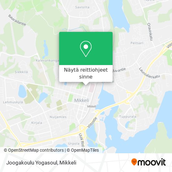 Joogakoulu Yogasoul kartta