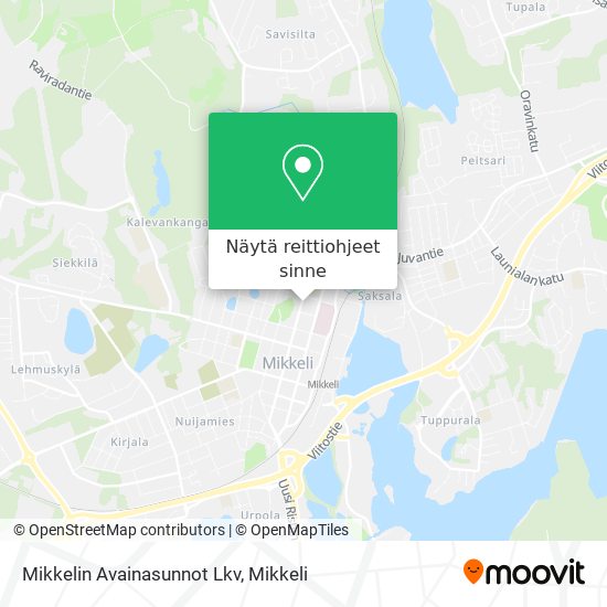 Mikkelin Avainasunnot Lkv kartta