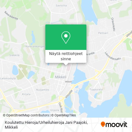 Koulutettu Hieroja / Urheiluhieroja Jani Paajoki kartta