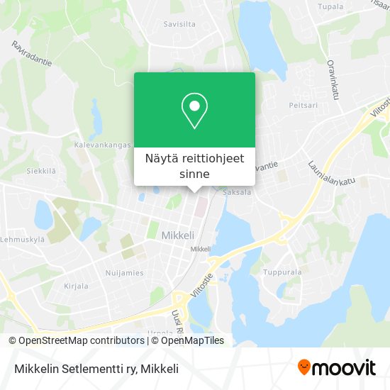 Mikkelin Setlementti ry kartta