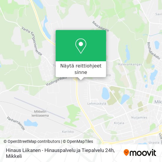 Hinaus Liikanen - Hinauspalvelu ja Tiepalvelu 24h kartta