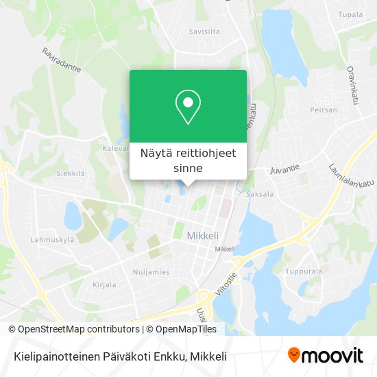 Kielipainotteinen Päiväkoti Enkku kartta
