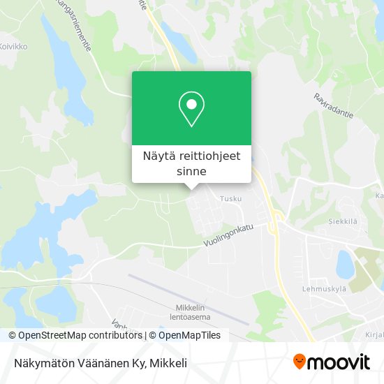 Näkymätön Väänänen Ky kartta