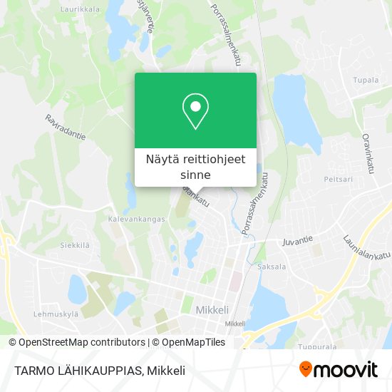 TARMO LÄHIKAUPPIAS kartta