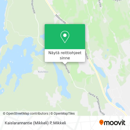 Kaislarannantie (Mikkeli) P kartta