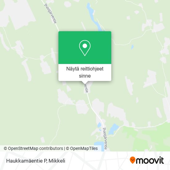 Haukkamäentie P kartta