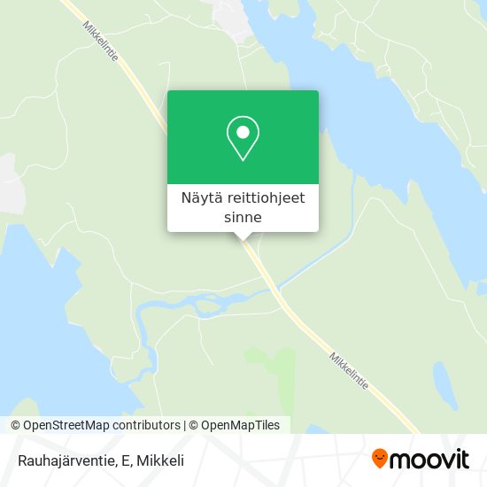 Rauhajärventie, E kartta