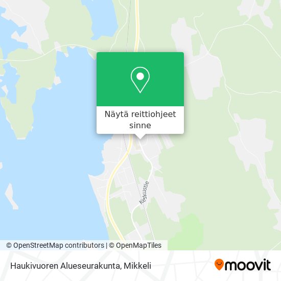Haukivuoren Alueseurakunta kartta