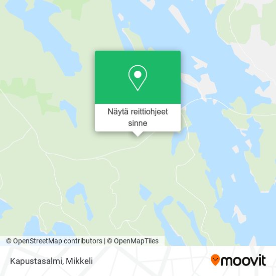 Kapustasalmi kartta