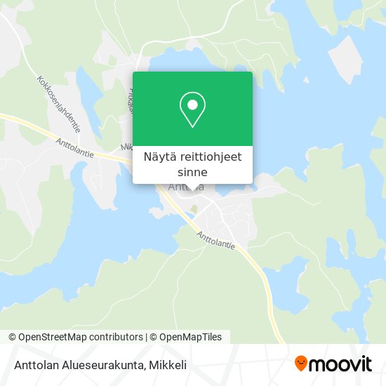 Anttolan Alueseurakunta kartta