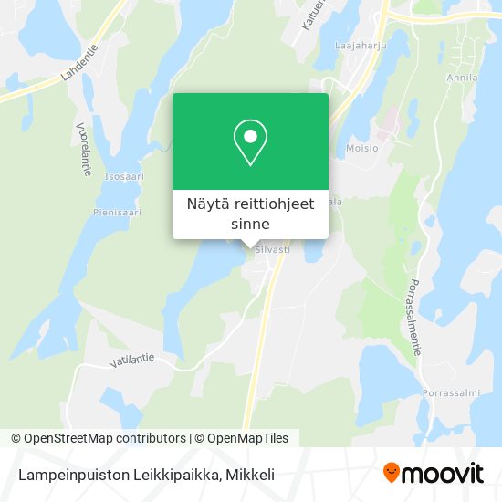 Lampeinpuiston Leikkipaikka kartta