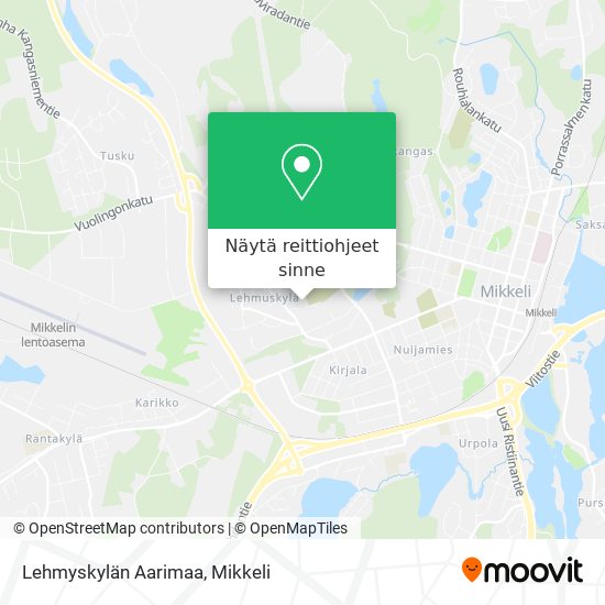 Lehmyskylän Aarimaa kartta