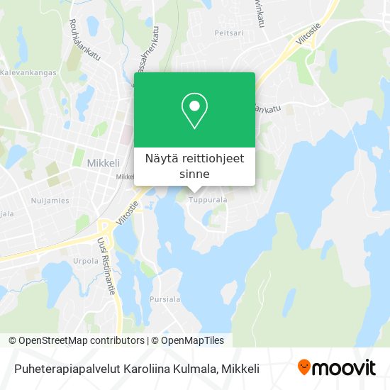 Puheterapiapalvelut Karoliina Kulmala kartta