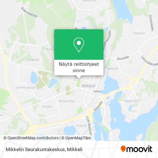 Mikkelin Seurakuntakeskus kartta