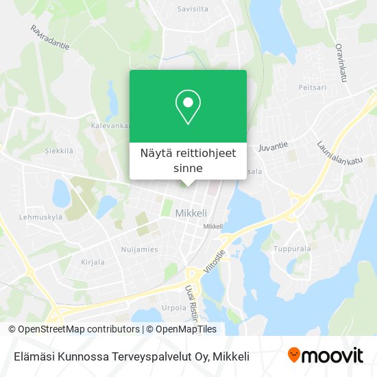 Elämäsi Kunnossa Terveyspalvelut Oy kartta