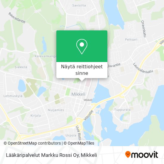 Lääkäripalvelut Markku Rossi Oy kartta