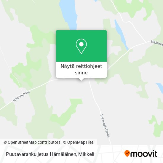 Puutavarankuljetus Hämäläinen kartta