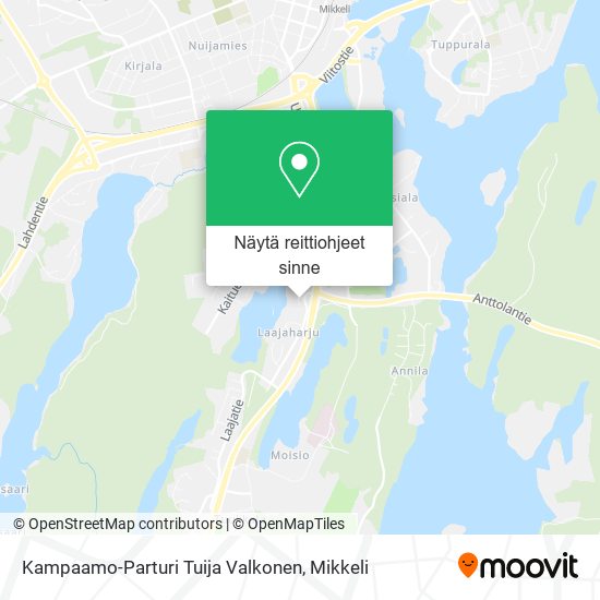 Kampaamo-Parturi Tuija Valkonen kartta