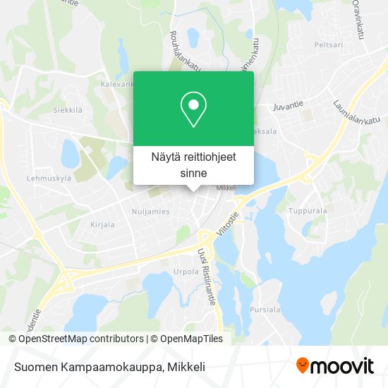 Suomen Kampaamokauppa kartta