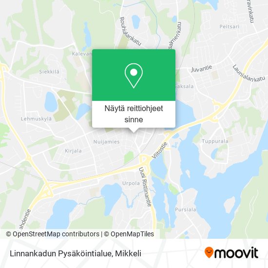 Linnankadun Pysäköintialue kartta