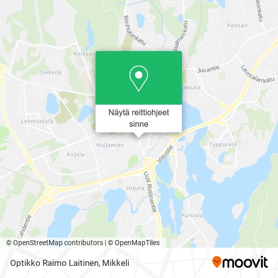 Optikko Raimo Laitinen kartta