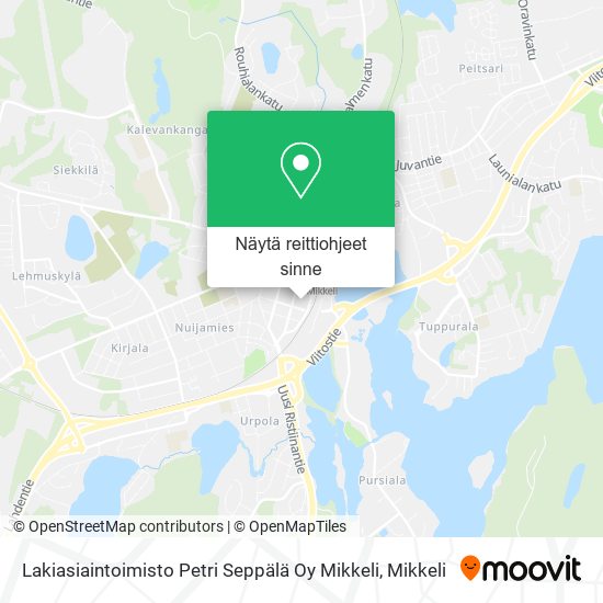 Lakiasiaintoimisto Petri Seppälä Oy Mikkeli kartta