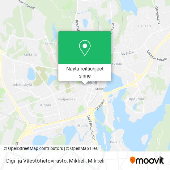 Digi- ja Väestötietovirasto, Mikkeli kartta